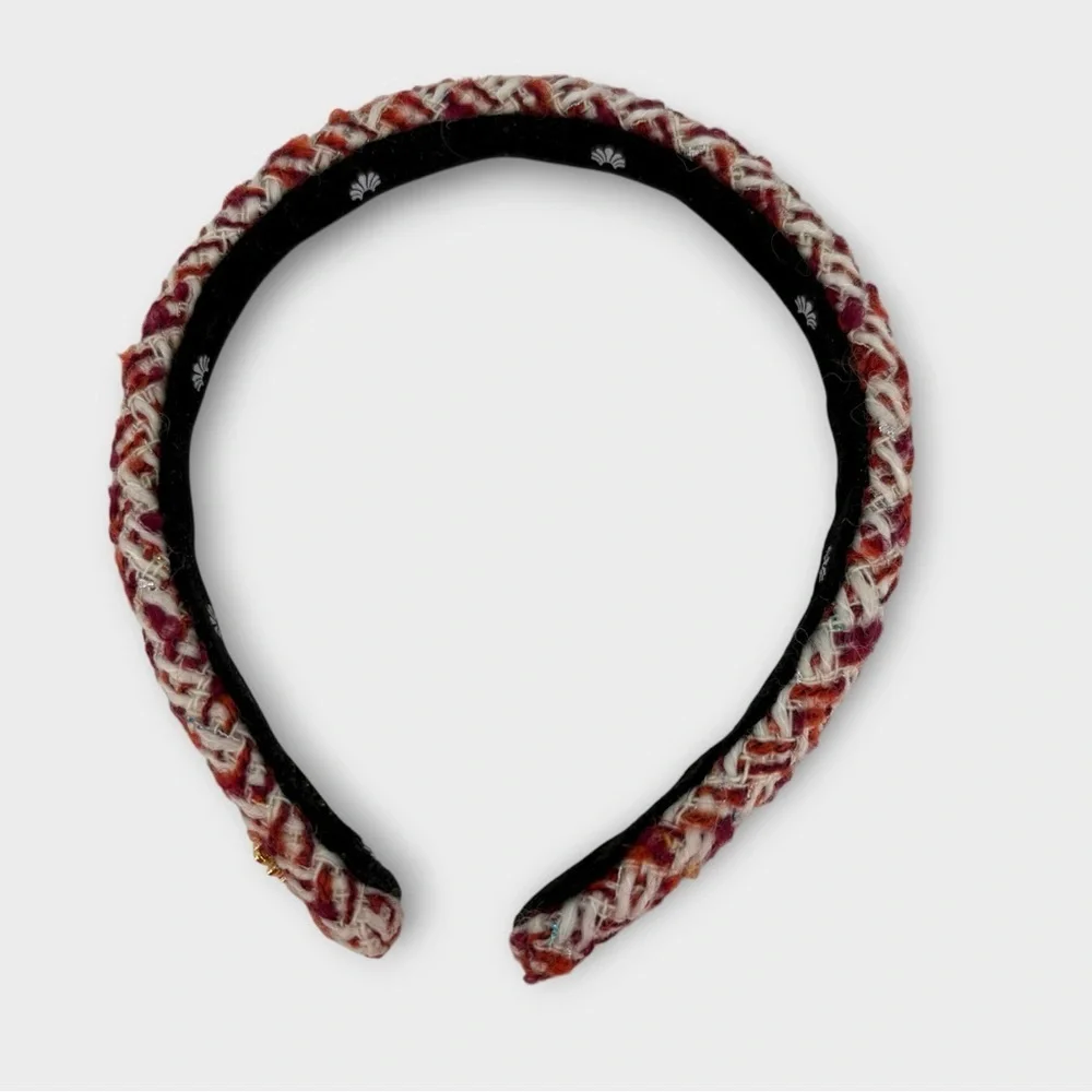Lele Sadoughi Gigi Tweed Headband in Red